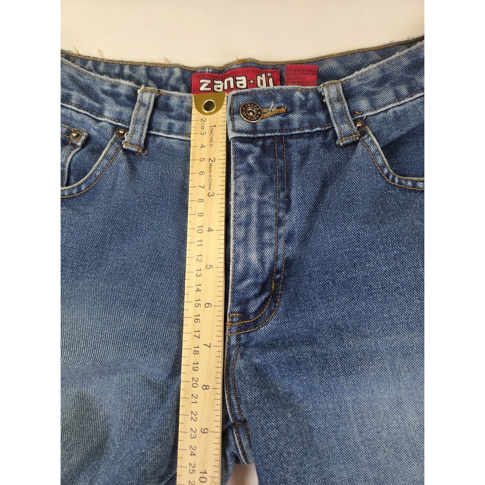 Y2K Vintage Zana Di Women's Medium Wash Flare LOW RISE - Picture 7 of 7